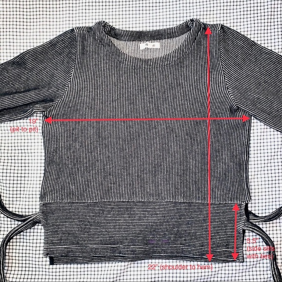 MADEWELL Contrast Stripe Side Tie Knit Sweater - Picture 10 of 12